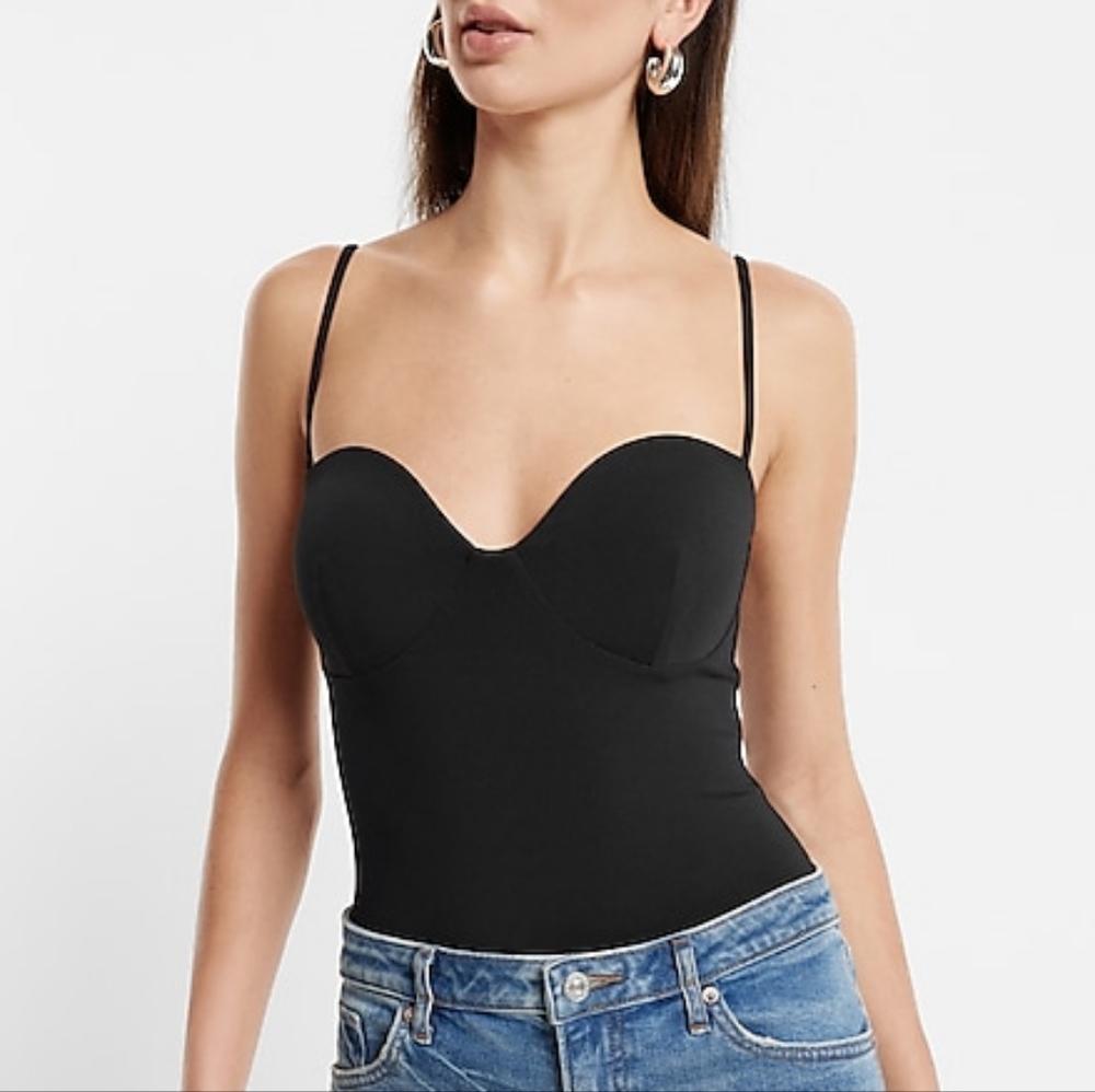 EXPRESS: Body Contour High Compression Bustier Bodysuit